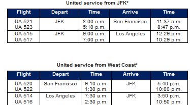 Press Release We Are Back United Announces Return To New York Jfk