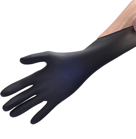 Black Powder Free Disposable Nitrile Medical Examination Gloves Price