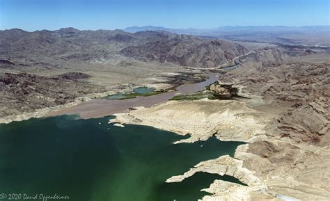 The Colorado River Flowing Into Lake Mead On The Nevada Arizona Border