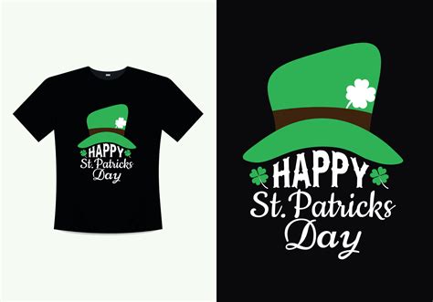 Happy Saint Patricks Day Printable Vector Illustration Template T