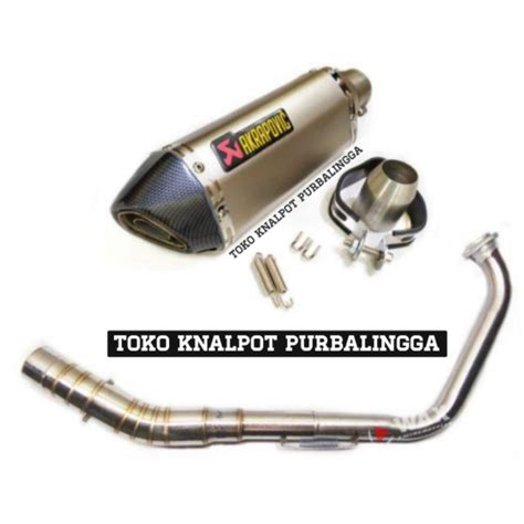 Jual Knalpot Import Taiwan AKRAPOVIC LAYANG FULLSYSTEM VIXION R15 CBR