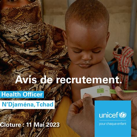 UNICEF Tchad On Twitter OnRecrute Un E Health Officer N