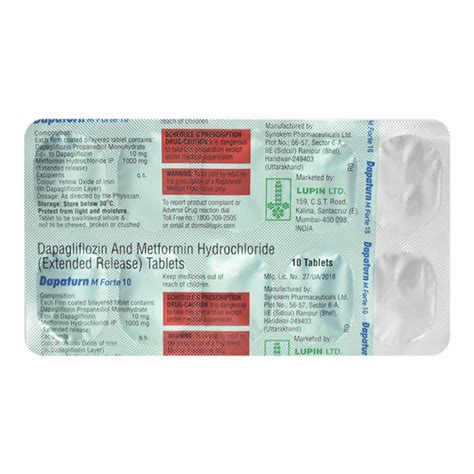 Buy DAPATURN M FORTE 10 Tablet 10 S Online At Upto 25 OFF Netmeds