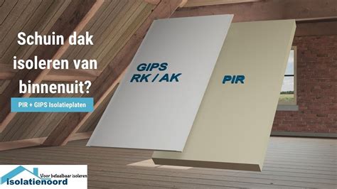 Schuin Dak Isoleren En Afwerken Met Pir Gips Isolatieplaten Off