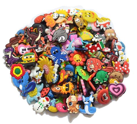 Joytime Shoecharm Lot Of 50 Mixed Pvc Different Shoe Charms For Croc