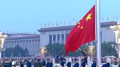 Flag-raising ceremony in Beijing on China's National Day - The Gulf ...