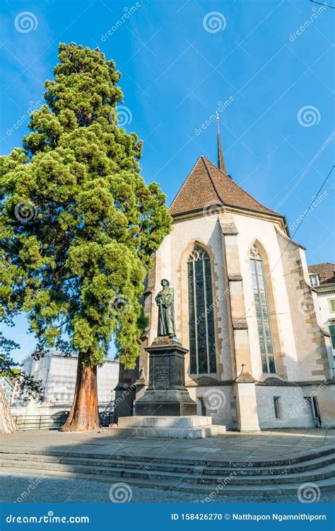 Ulrich Zwingli Statue In Zurich Stock Photo Cartoondealer