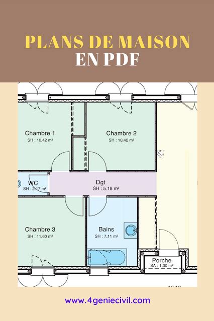 Plan De Masion Pdf Des Exemples Concrets Plan De Maison Gratuit