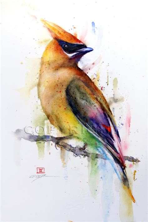 CEDAR WAXWING - The Art of Dean Crouser