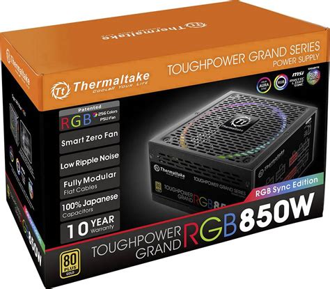 Thermaltake Toughpower Grand RGB Sync PC Power Supply Unit 850 W ATX 80