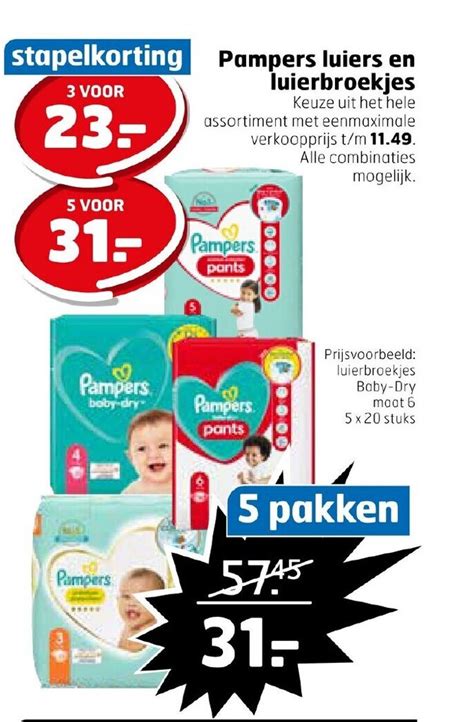 Pampers Luiers En Luierbroekjes Aanbieding Bij Trekpleister