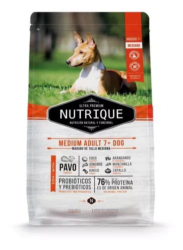 Alimento Nutrique Ultra Premium Medium Adult 7 Para Perro Adulto De