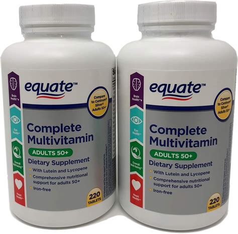 Equate Mature Adult 50 One Daily Complete Multivitamin Compare To