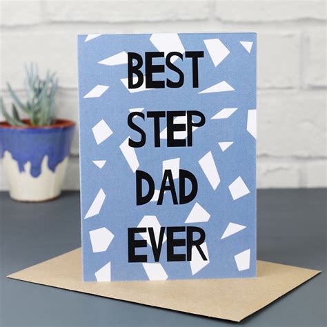 Best Step Dad Ever Father S Day Card Lisa Angel