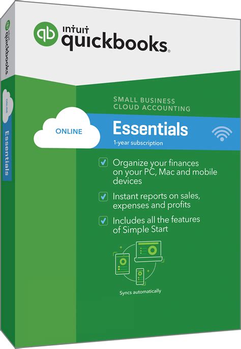 QuickBooks Online Essentials Edition 1 Year For MAC Or Windows