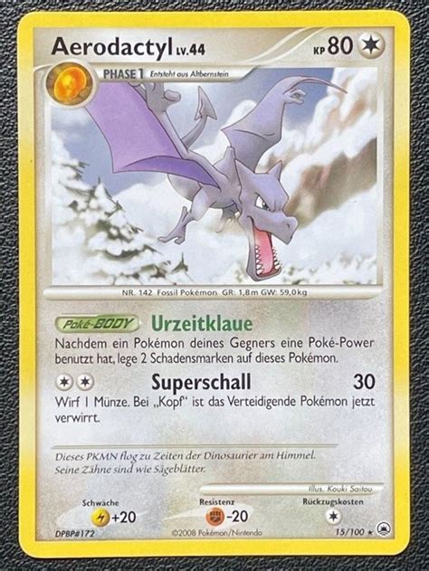 Aerodactyl 15 100 Rare Pokémon D P Majestic Dawn Kaufen auf Ricardo