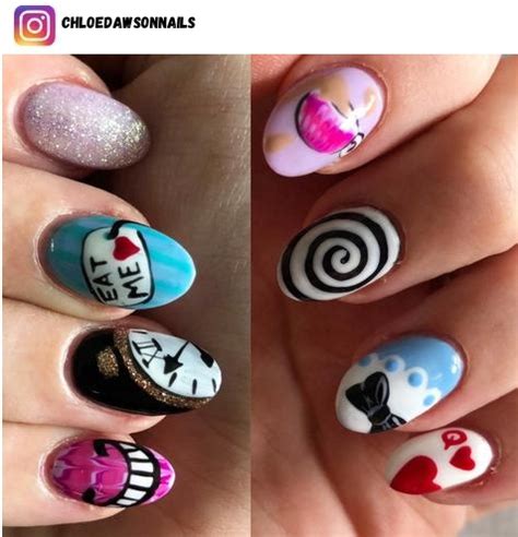 Alice In Wonderland Nail Art Designs Nerd About Town