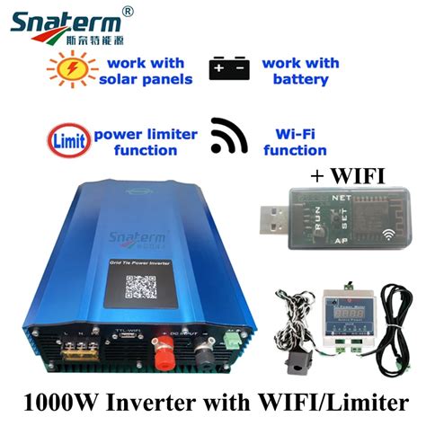 New W Solar Grid Tie Inverter Can Work With Batteries Bank Dc