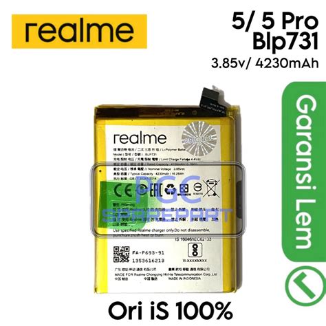 Jual Baterai Original Is Blp Blp Realme Pro