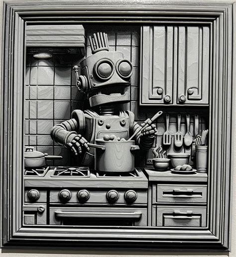 Robot Kitchen-Chef by Don Matis | Download free STL model | Printables.com