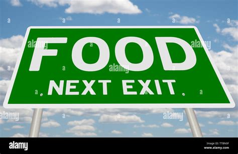 Food Exit Sign High Resolution Stock Photography and Images - Alamy