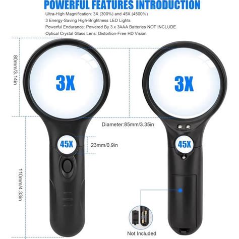 Loupe Avec Lumi Re X X Loupe De Lecture Eclairante Loupe