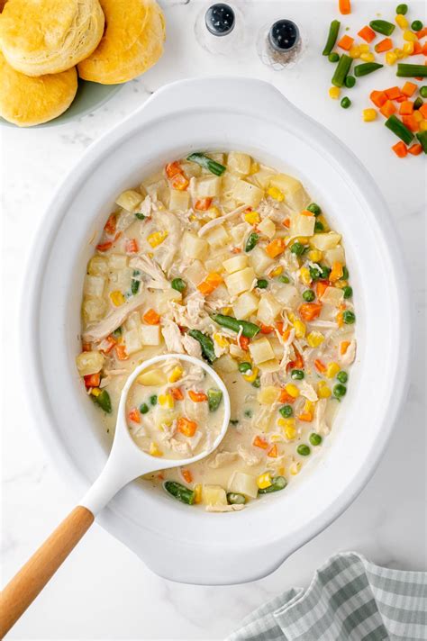 Slow Cooker Chicken Pot Pie Soup Kara Creates