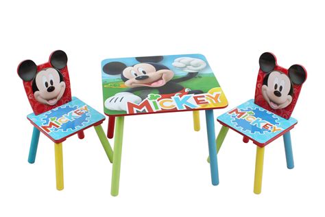 Multibuy * Disney Mickey Mouse wooden Table and Chair set + Wooden Toy ...