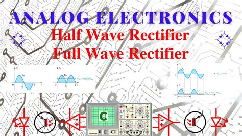 Half Wave Rectifier Full Wave Rectifier Center Tapped Full Wave