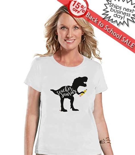 Teacher Shirt Teachersaurus Dinosaur Shirt Teacher T Etsy