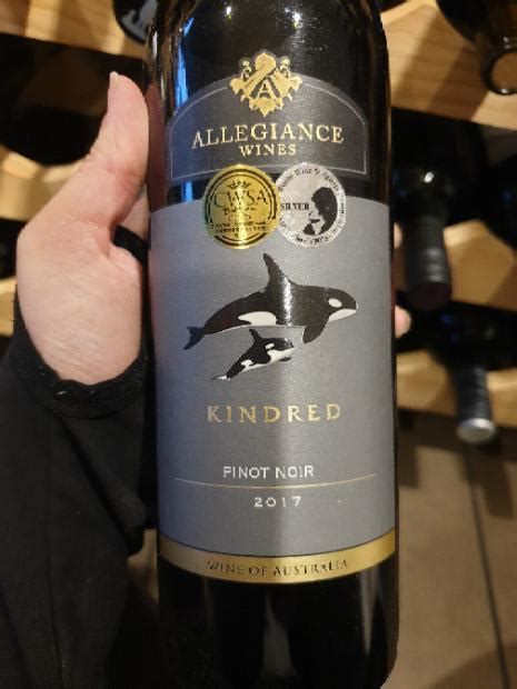 Allegiance Wines Pinot Noir Kindred Australia New South Wales