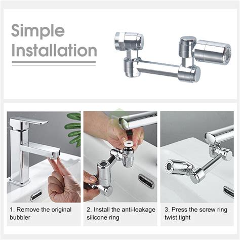 Universal Rotatable Faucet Extender For Sink Magical Rotating Tap