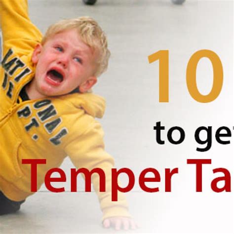 10 Tips to Get Through Temper Tantrums - The Early Years