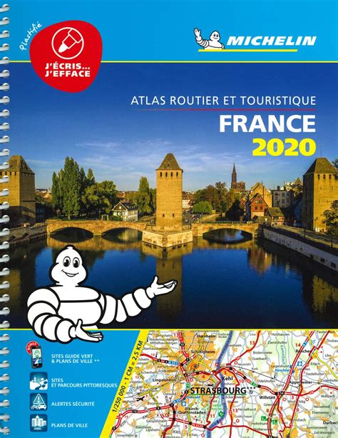 France 2020 Tourist Motoring Atlas A4 Laminated Spiral Tourist