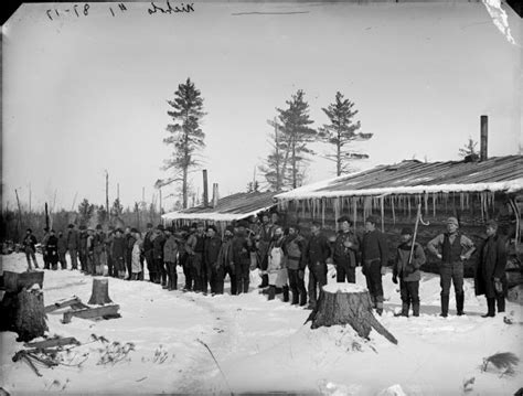 Logging Camp Photograph Wisconsin Historical Society