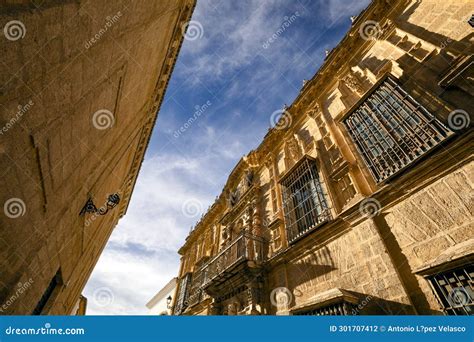 Perspective Of The Facade Of The Vecchio Palace And Sculpture Of