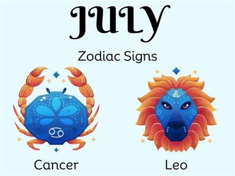 July Month Zodiac Signs with full details in 2024 | Zodiac signs, July zodiac, Zodiac