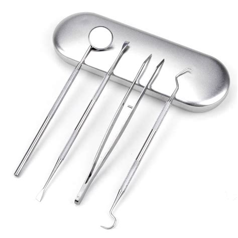 Dental Hygiene Tool Set Dental Mirror Stainless St Grandado