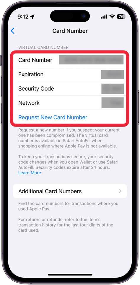how to find apple cash card number