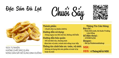 IN TEM NHÃN CHUỐI SẤY GIÒN - In ấn Bảo Tín