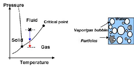 Representation Of Cavitation Process In Phase Diagram A And