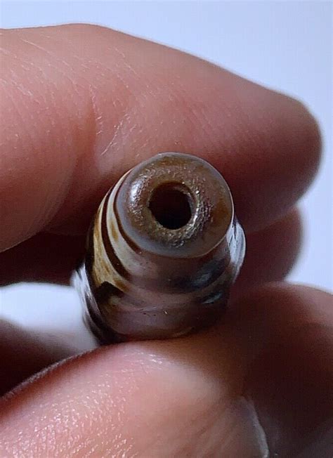 Tibetan Old Agate Dzi Bead Eyes Amulet Pendant Mm X Mm Ebay