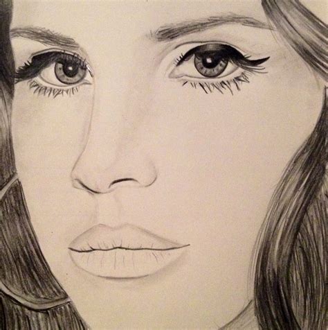 Lana Del Rey Drawing Free Hand Drawing Johnny Depp Vanessa Natalie