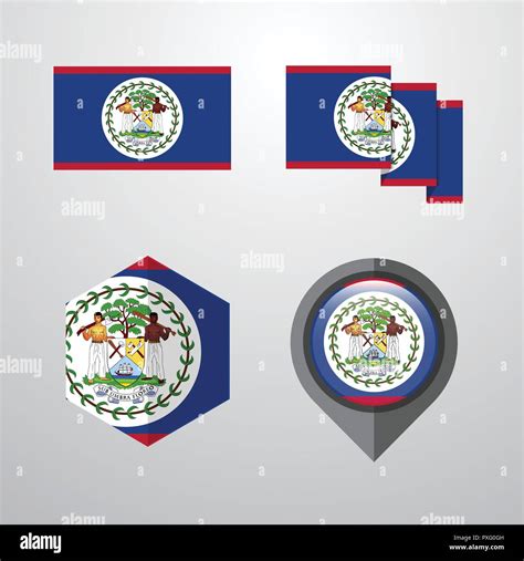 Mapa de belice con bandera Imágenes vectoriales de stock Página 2 Alamy