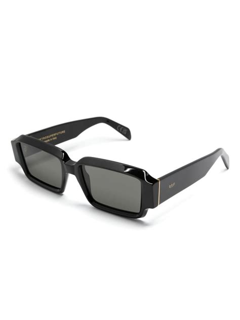 Retrosuperfuture Astro Rectangle Frame Sunglasses Black Farfetch Hk