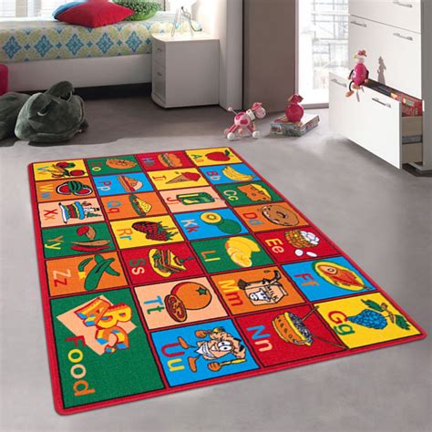 Allstar Kids Baby Room Area Rug Learn Abc Alphabet Letters With