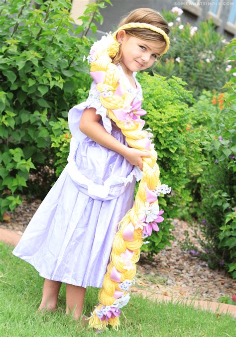 Rapunzel Wig Tutorial Easy Tangled Costume Somewhat Simple