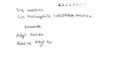 SOLVED: In an Sn1 reaction, t-butyl chloride and t-butyl bromide form ...