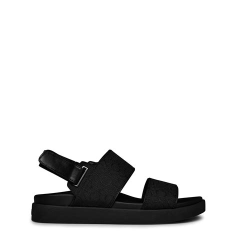 Calvin Klein Adj Sandal W Hw Jq Women Black Mono Flannels