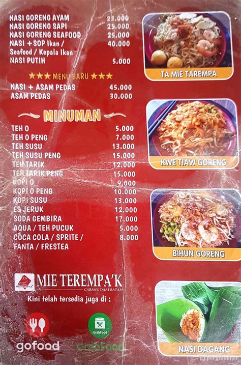 Selalu Diperbarui Menu Mie Tarempa Mie Terempak Mangga Besar